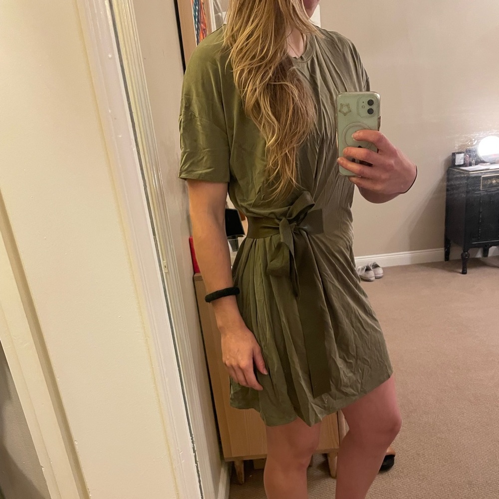 Casual shirt dress